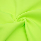 FLUORESCENT GREEN WAIST CUT-OUT SLIM-FIT DRESS