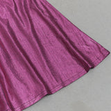 LANGÄRMELIGES MAXIKLEID MIT RÜSCHEN IN HOT PINK