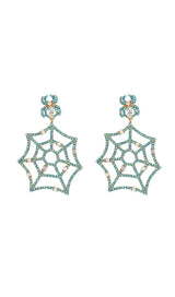 COBWEB RHINESTONE EARRINGS