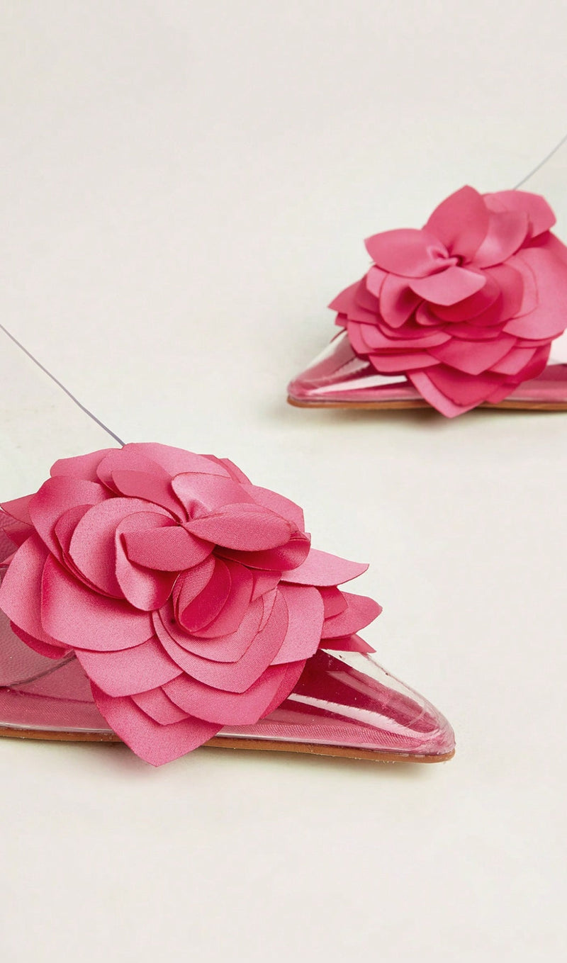 ROSA HEELS MIT BLUMENDEKOR 