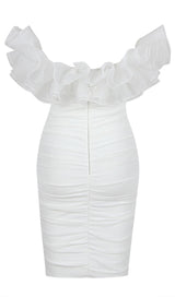 BODYCON BACKLESS MINI DRESS IN WHITE