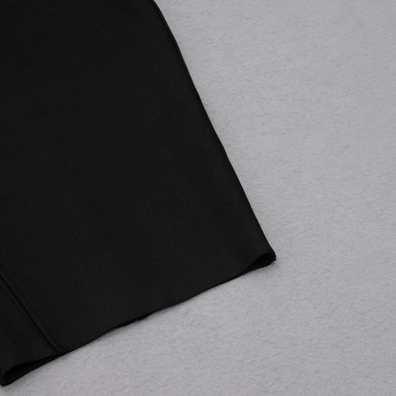 LOW-CUT FLORAL SPLICING SLIT DRESS IN BLACK - The idea that black ...