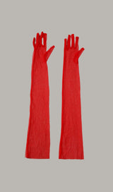 RED MESH GLOVES