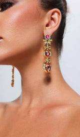 BOW RHINESTONE EARRINGS