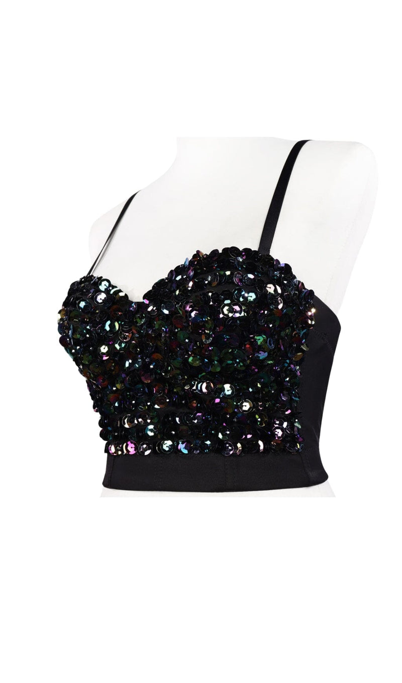 SEQUIN CROP TOP