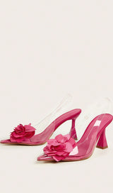 ROSA HEELS MIT BLUMENDEKOR 