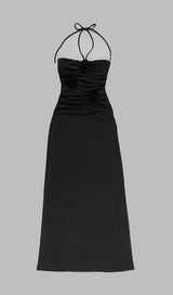 CUT OUT MAXI DRESS IN BLACK