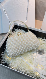 CLUTCH MIT STRASS-PERLEN