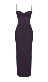 NIGHT SHADE CORSET MAXI DRESS