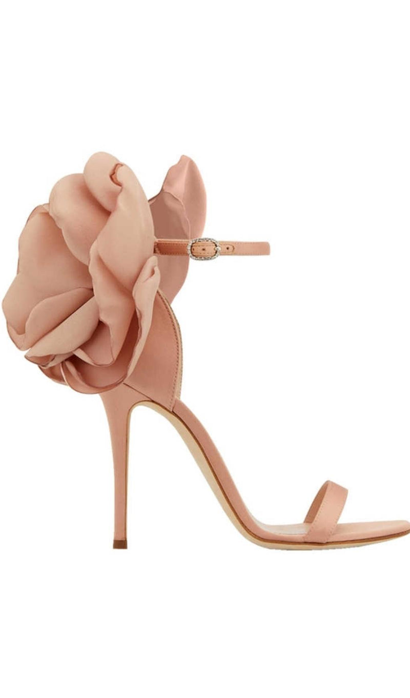 SEXY BIG FLOWER STILETTO HIGH HEELS