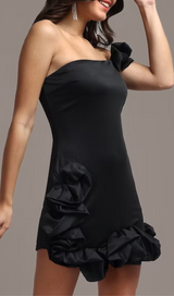 RUFFLED SHEATH MINI DRESS