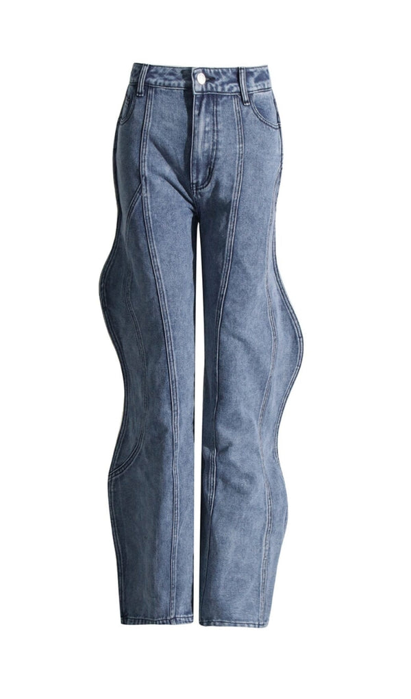 WAVE DENIM PANTS