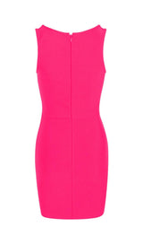 CHAIN MIDI DRESS IN PINK