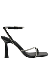 Caitlin Diamante Rope Heels - Black