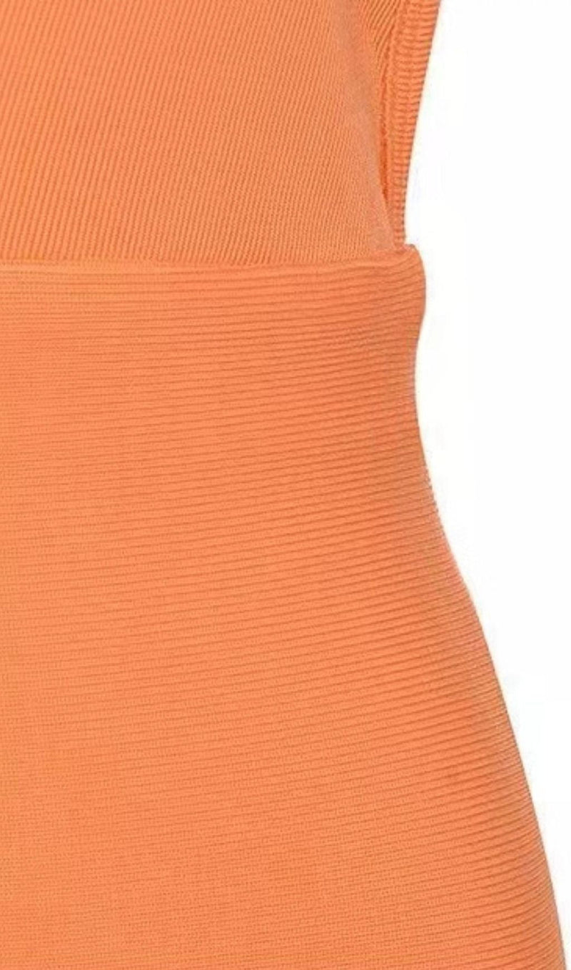 BANDAGE MAXI DRESS IN ORANGE