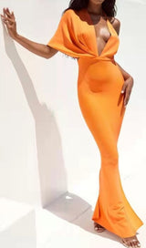 BANDAGE MAXI DRESS IN ORANGE