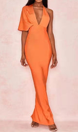 BANDAGE MAXI DRESS IN ORANGE