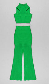 BANDAGE TWO PIECE SET IN GREEN