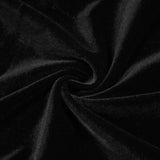 TRÄGERLOSES MIDI-SAMTKLEID MIT BLUMENDETAIL IN SCHWARZ 