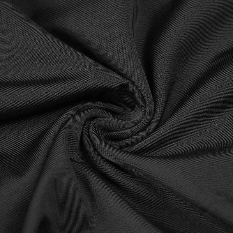 ROBE MAXI PLUME À UNE MANCHE NOIR