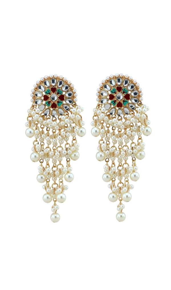 PEARL FRINGE EARRINGS