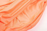 ORANGE ONE SHOULDER RUFFLE MINI DRESS