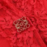 COSTUME CAPRI BRALETTE EN DENTELLE FUCHSIA EN ROUGE 