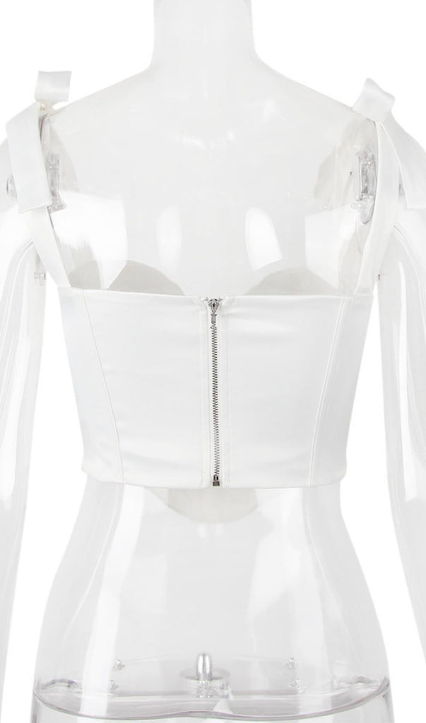 FISHBONE TOPS IN WHITE