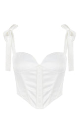 FISHBONE TOPS IN WHITE