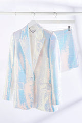 PLUNGE SEQUIN BLAZER SET