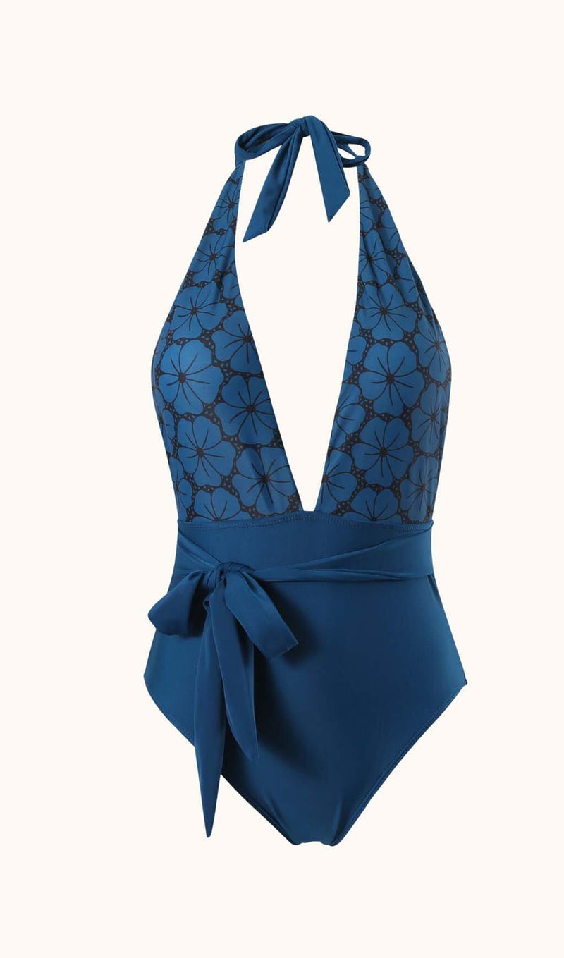 Morticia Swimwear Two Piece Set In Blue