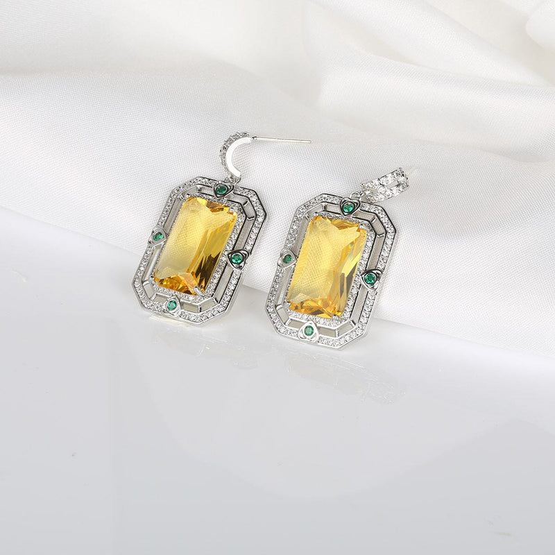 ZIRCON GEOMETRIC EARRINGS