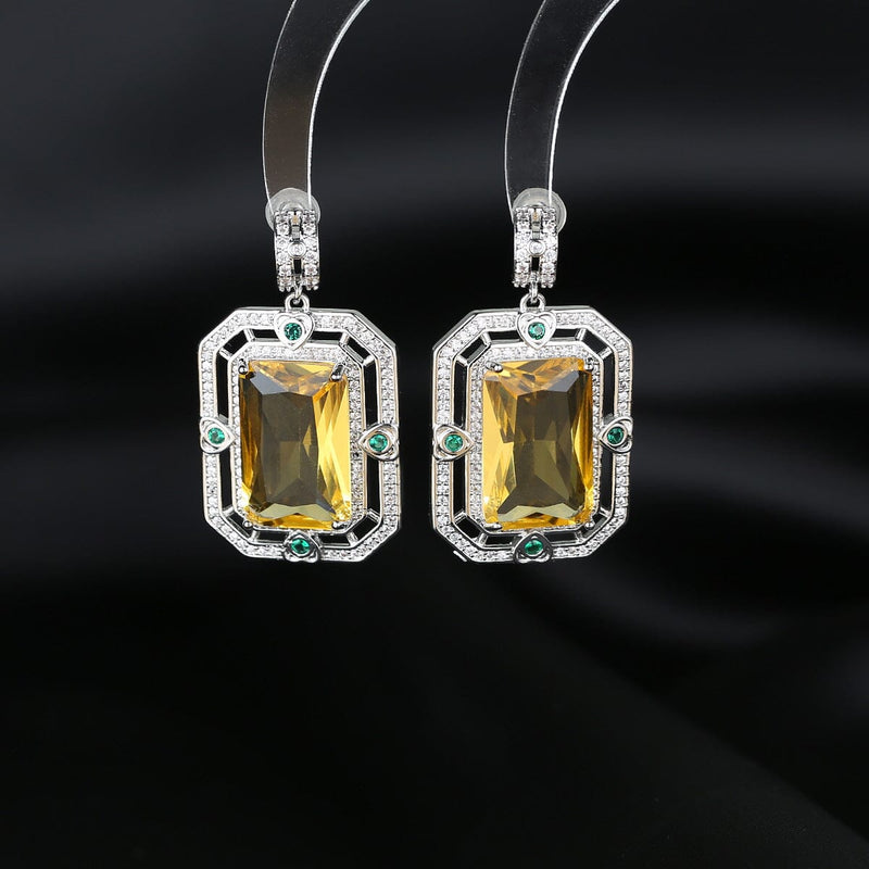 ZIRCON GEOMETRIC EARRINGS