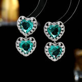 HEART-SHAPED ROMANTIC EARRINGS