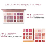 MATTE EASY COLOR PEARL 18 COLOR PINK EYESHADOW