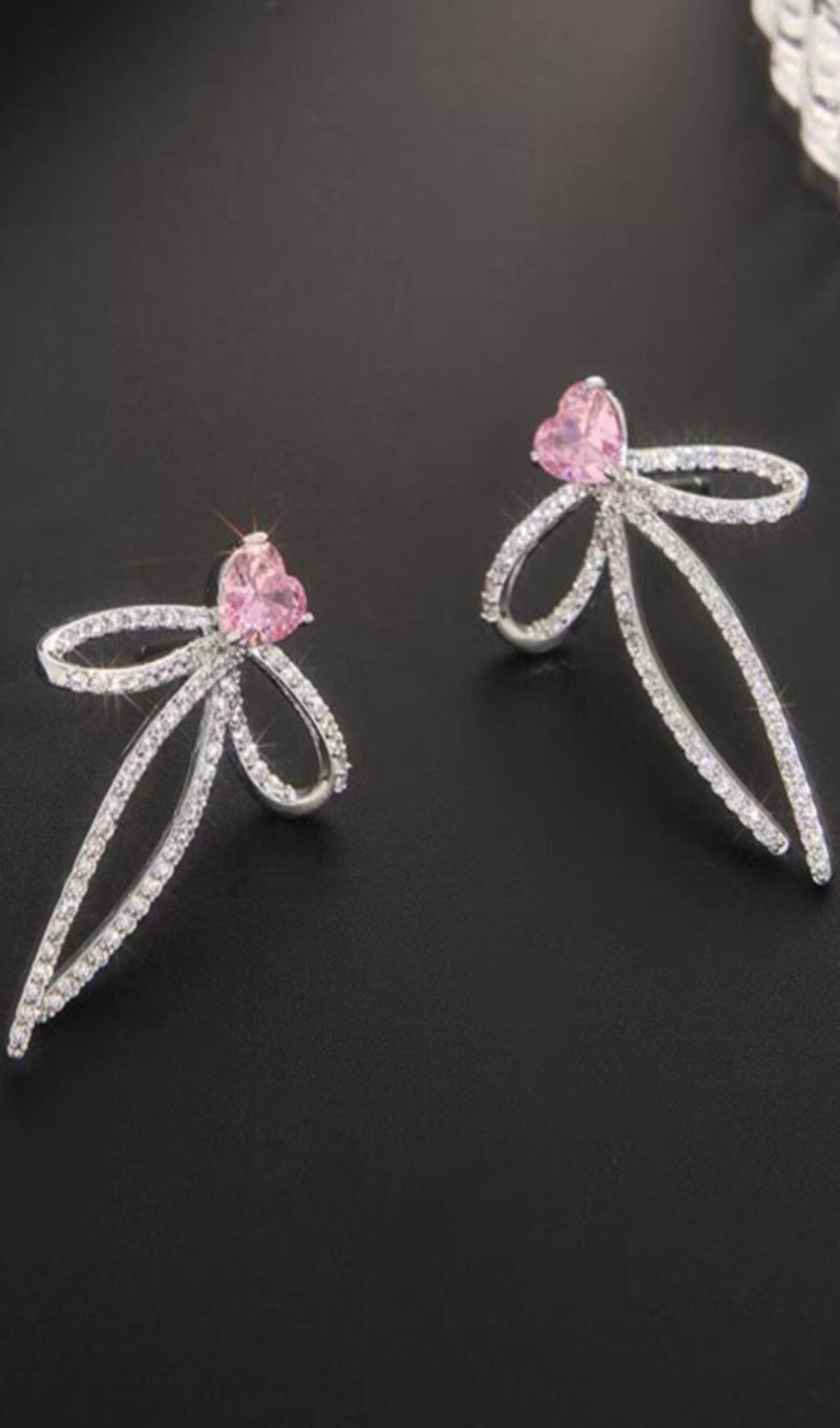 CRYSTAL BOWKNOT EARRINGS