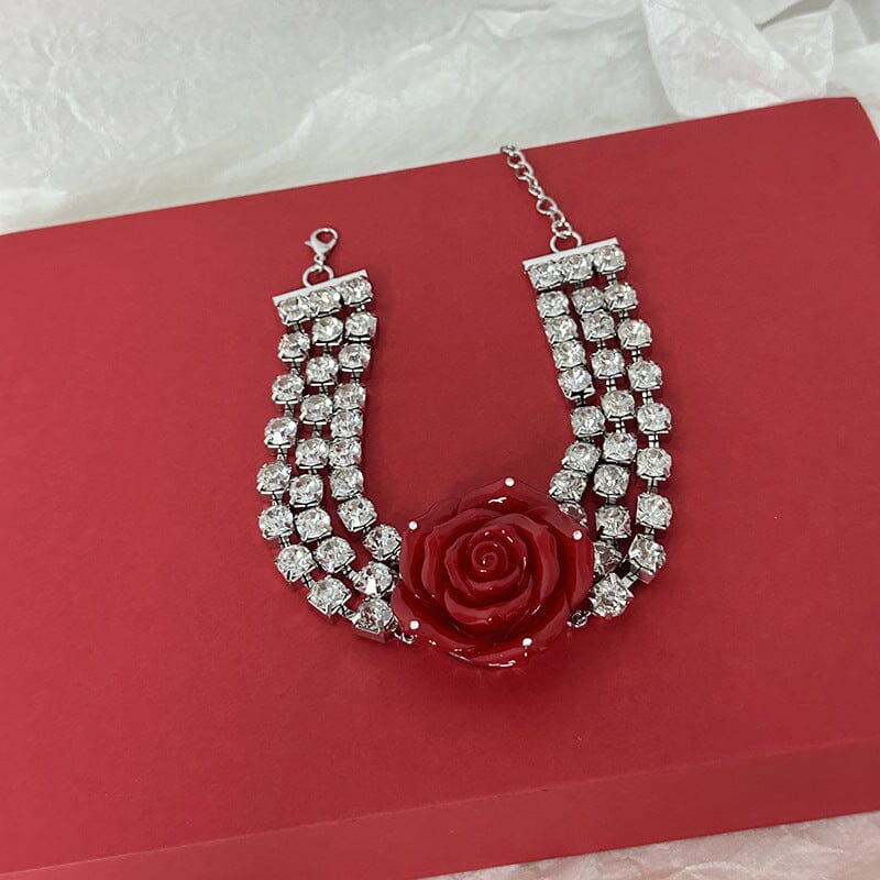 CRYSTAL ROSE NECKLACE