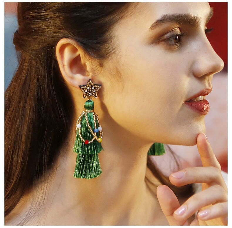 STAR TASSEL EARRINGS