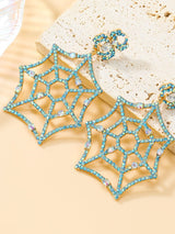 COBWEB RHINESTONE EARRINGS