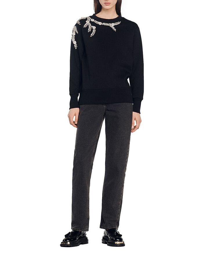 MARCEAU EMBELLISHED SWEATSHIRT