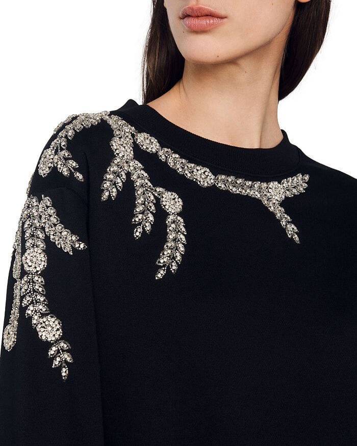 MARCEAU EMBELLISHED SWEATSHIRT