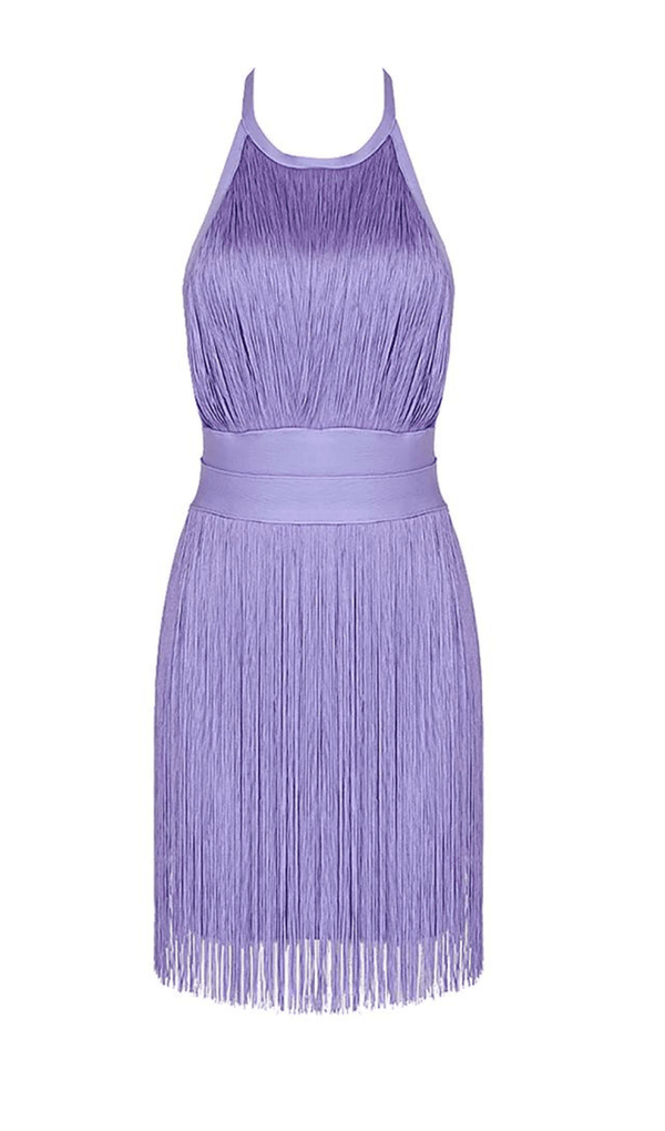 TASSEL MINI DRESSIN PURPLE