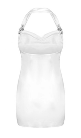 WHITE STAIN DIAMOND DRESS