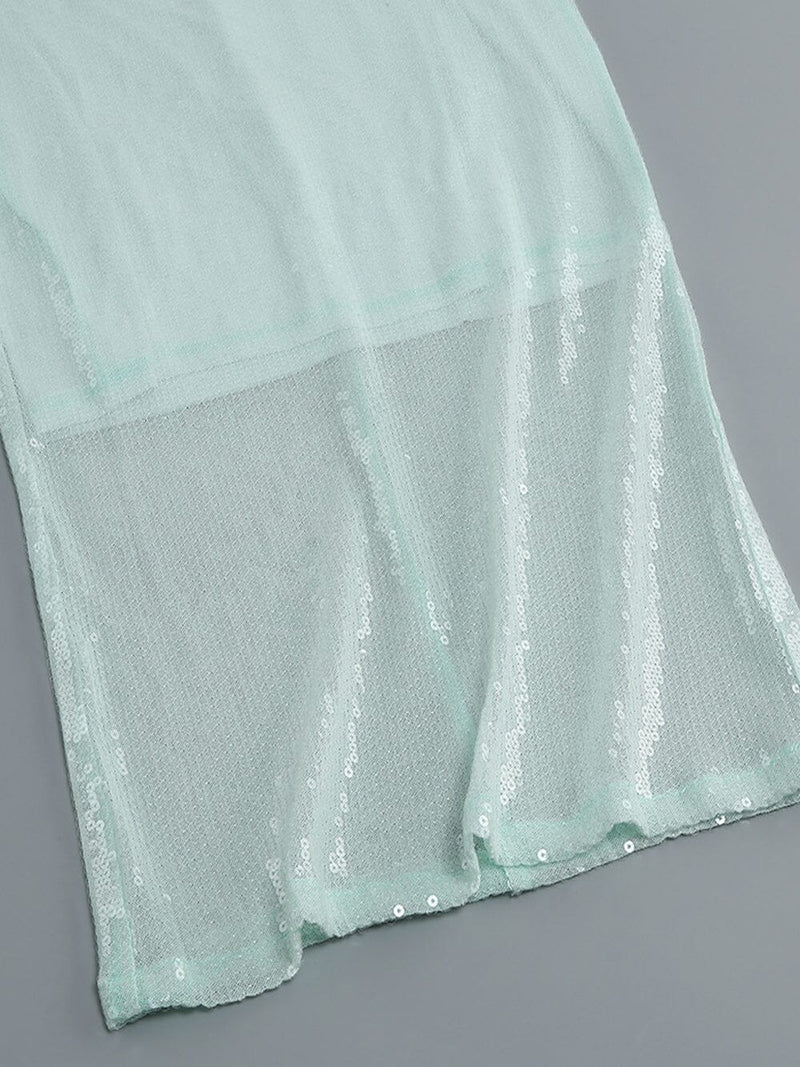 ETTELE MAXI DRESS IN LIGHT MINT