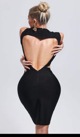 Yalia Backless Mini Bandage Dress