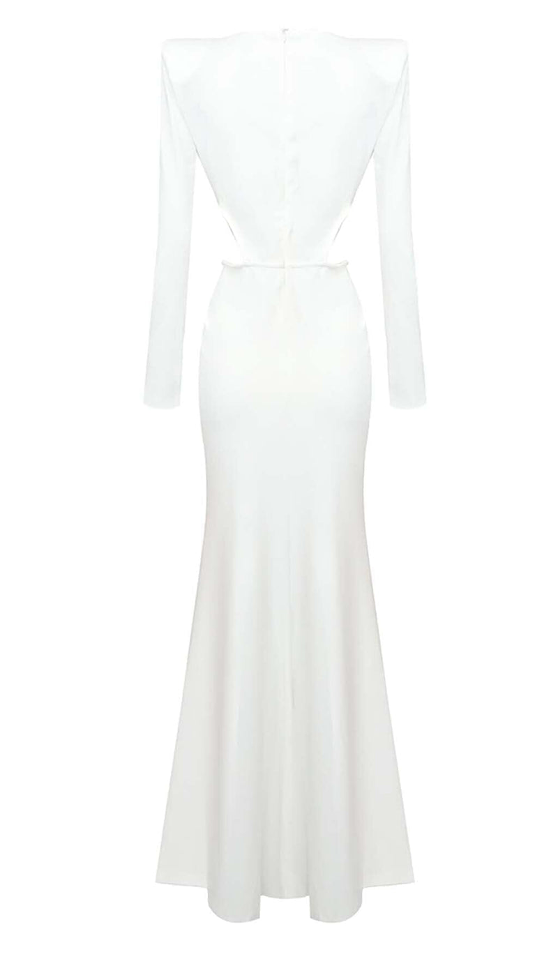 PHENIX BROOCH CUTOUT MAXI DRESS IN WHITE SIS LABEL - NEW PARTY WEAR ...