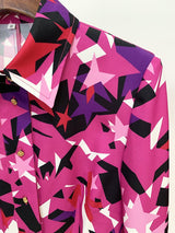 STAR-PRINT LONG SLEEVE SHIRT